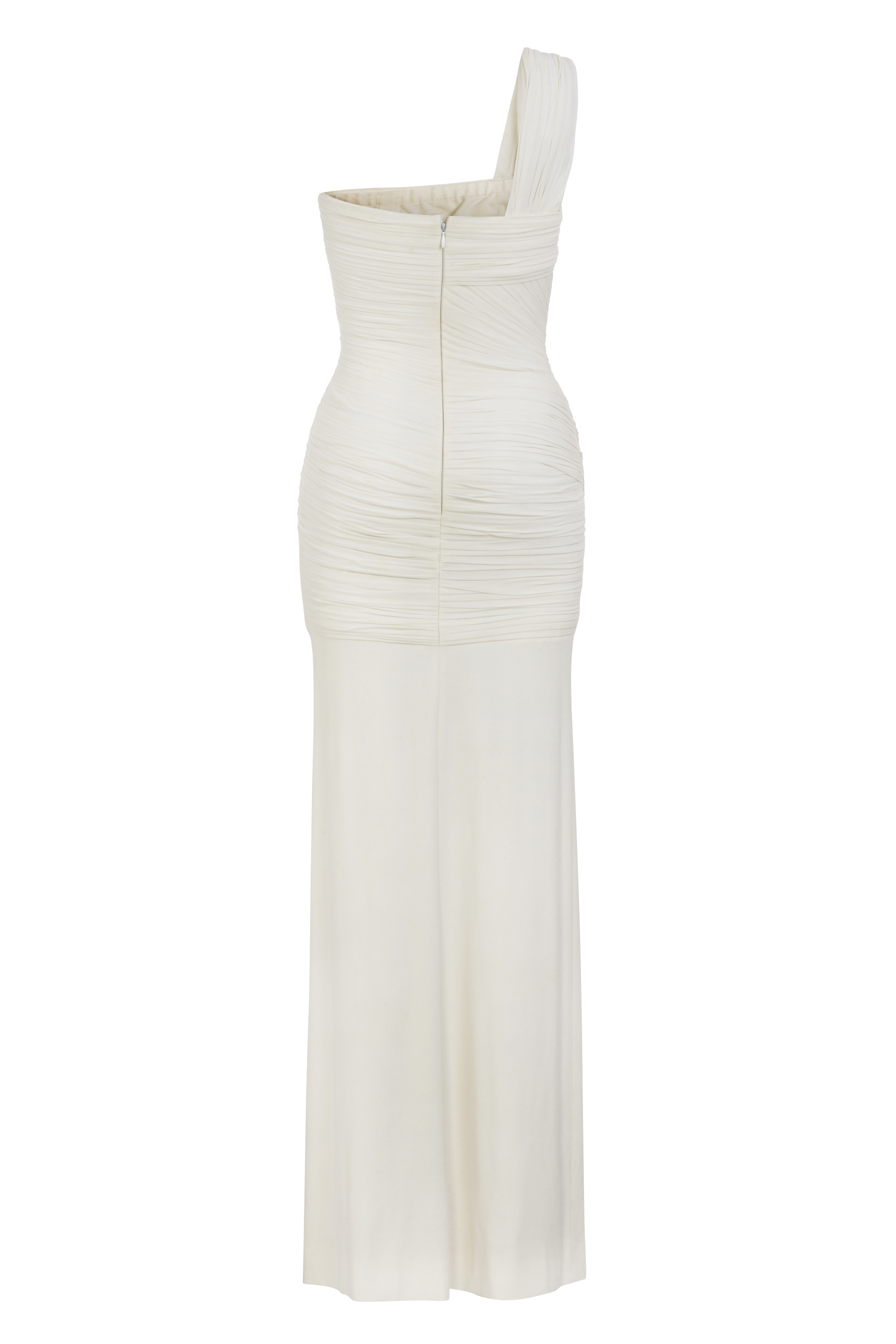 Herve Leroux Couture long white dress | Curate8